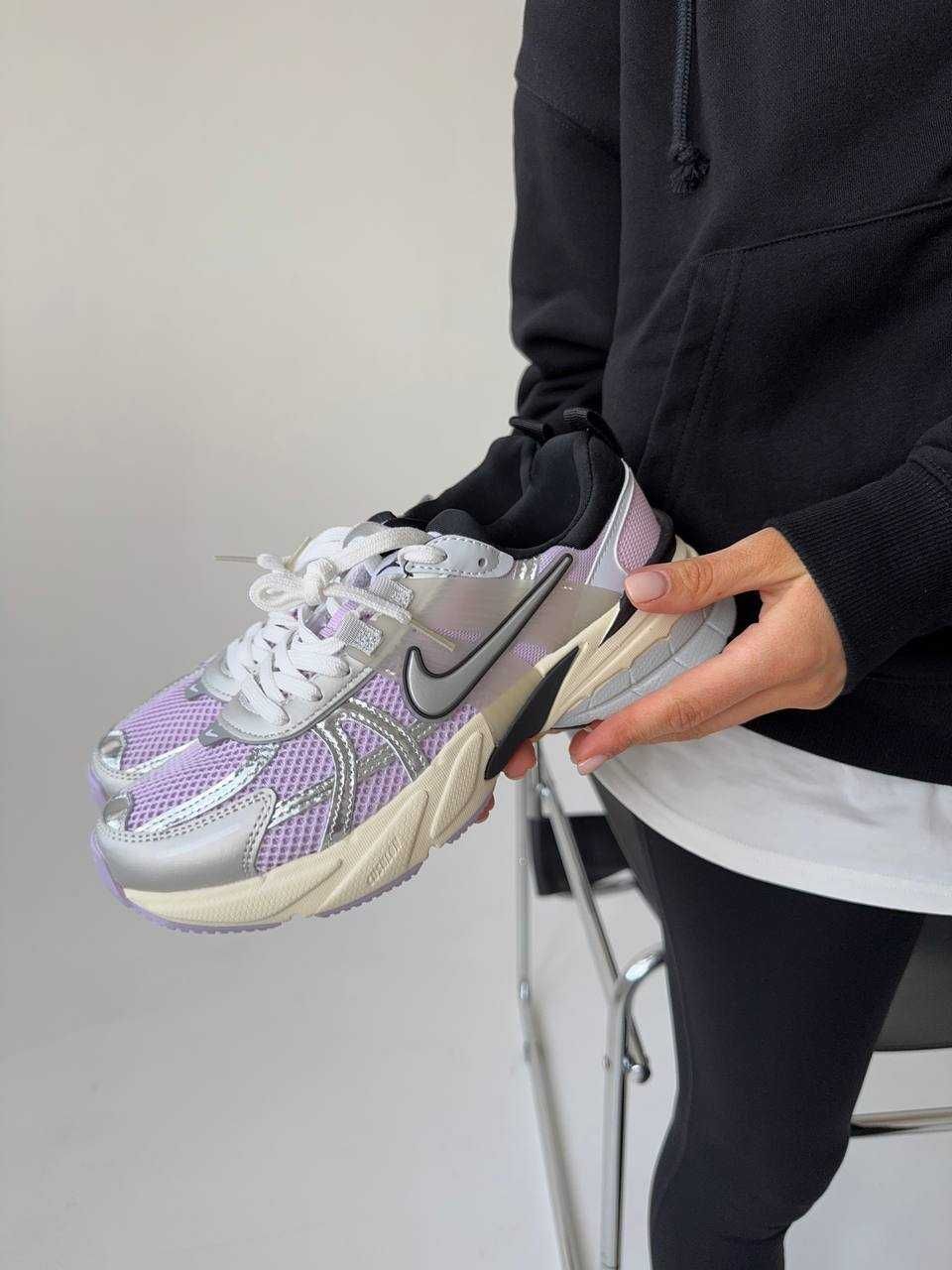 Кросівки Nike V2K Runtekk Purple/Silver premium