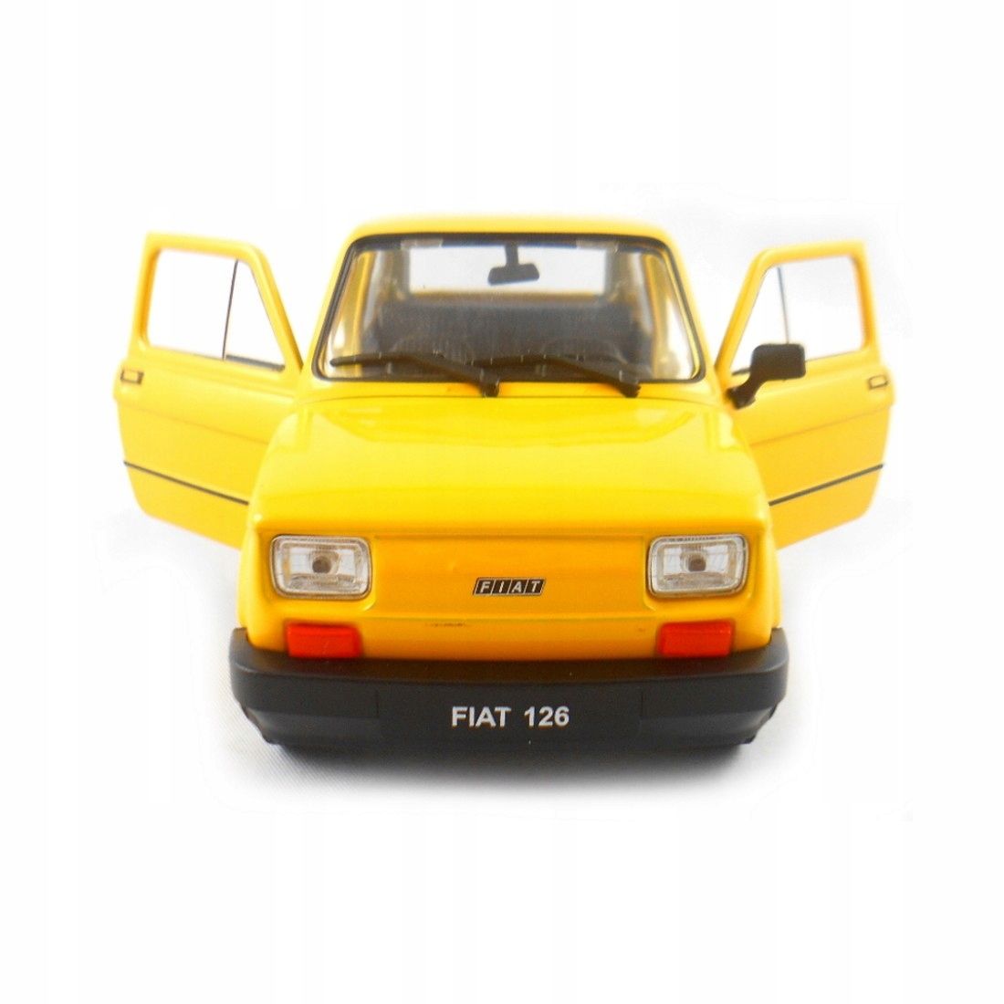 Fiat 126p Maluch PRL żółty skala 1:21 Welly