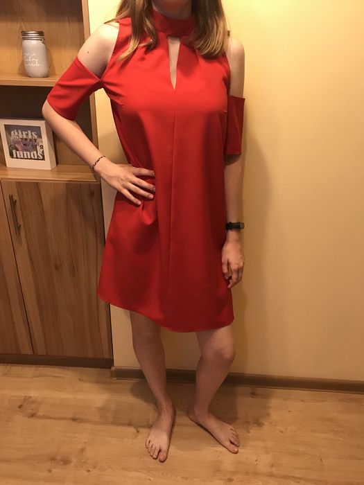 Czerwona sukienka damska Lemoniade S