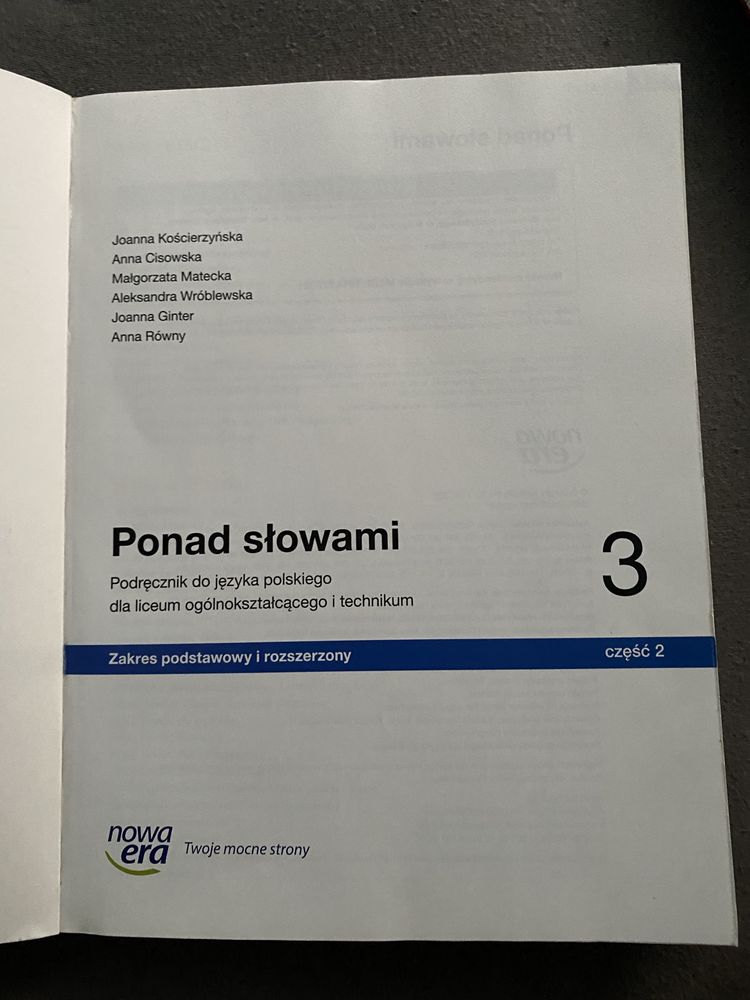 Podręcznik Ponad słowami 3 część 2