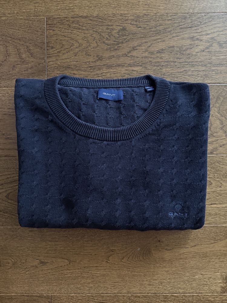 Granatowy sweter GANT w rozmiarze XXL