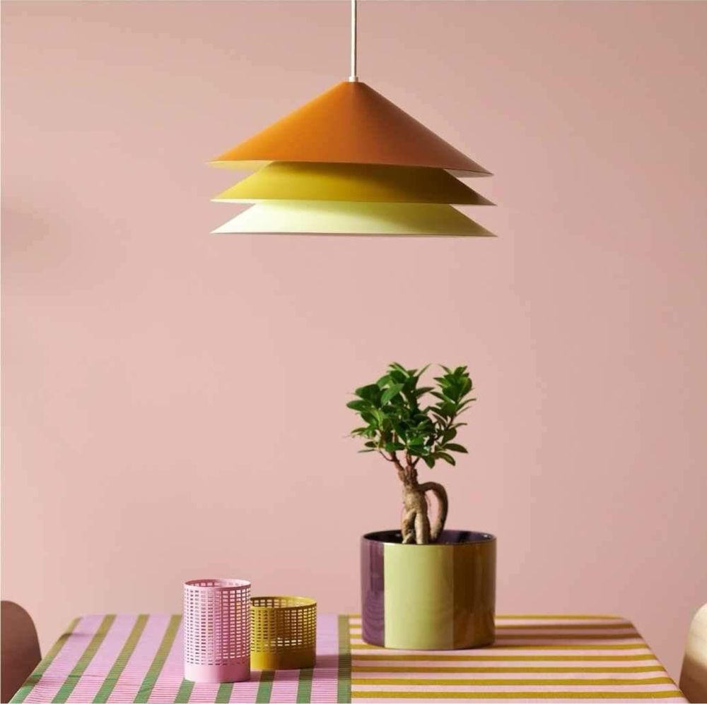 Żyrandol Ikea x Raw Color Tesammans szwedzka lampa 2023 retro vintage