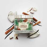 Świeca Vanilla Coconut Wanilia Kokos Agawa cytrusy  3 knoty naturalne