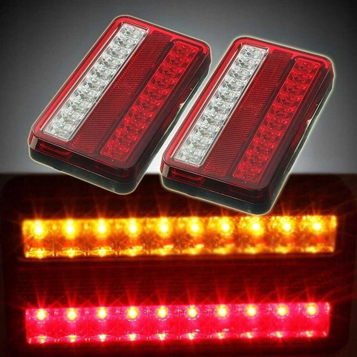 ŚWIATŁA tylne LED DO Ciężarówki PRZYCZEPKI 2szt