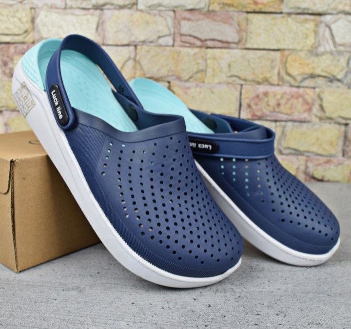 Крокси-сабо чоловічі 40-45 силіконові Luck Line м'які
