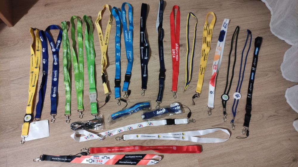 25 Fitas porta chaves ou cartões