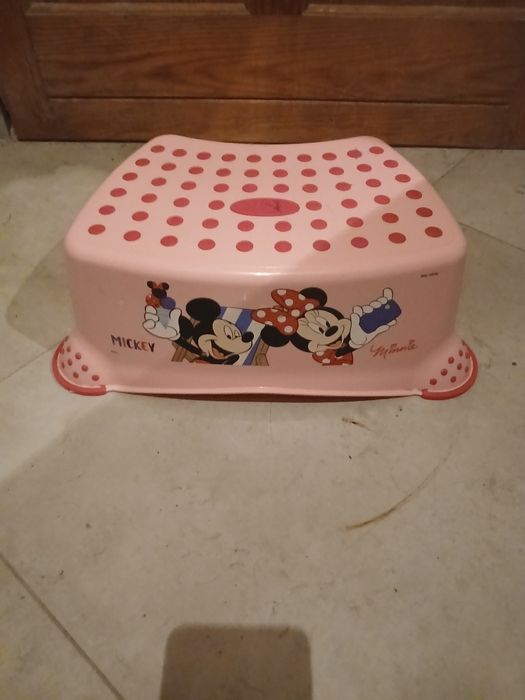 Minie Mouse podkładka pod nogi na toaletę dla.dziewczynki różowa