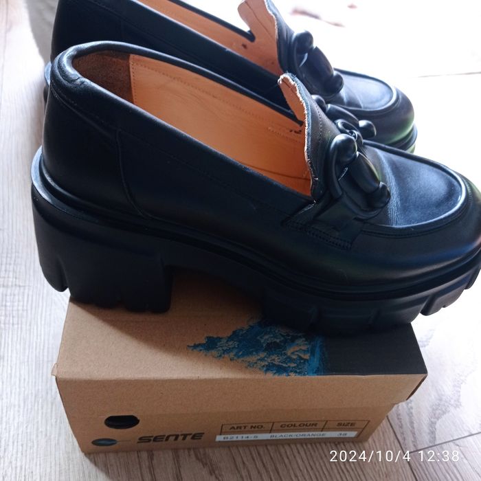 Wojas skórzane mokasyny loafersy 38