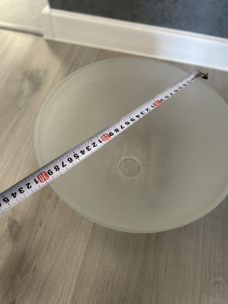 Szklany Klosz Lampy 30cm Mleczny Półprzeźroczysty Lampa