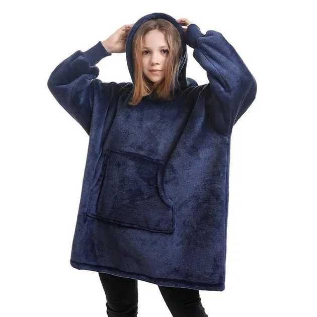 Худі плед з капюшоном Huggle Hoodie толстовка-ковдра