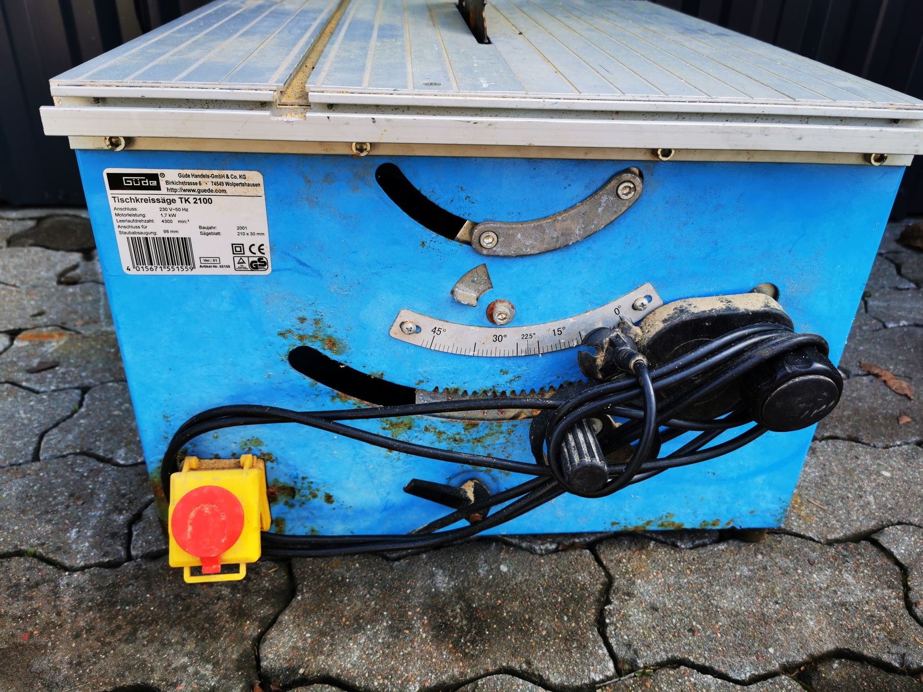 Piła stołowa GÜDE 1700W z Niemiec