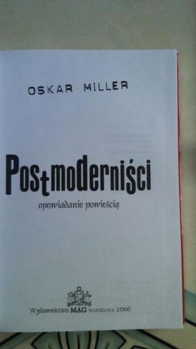 Postmoderniści Oskar Miller