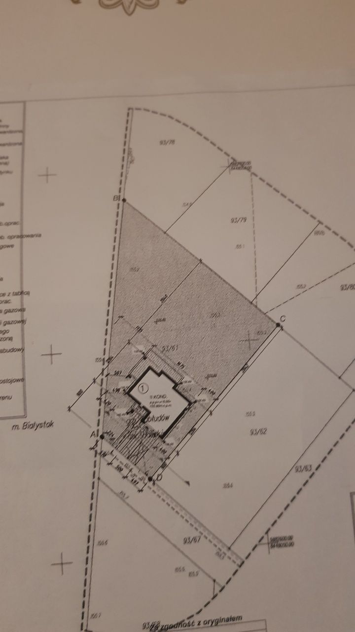 Działka 1736 m2 z aktualnym pozwoleniem na budowę i projektem domu