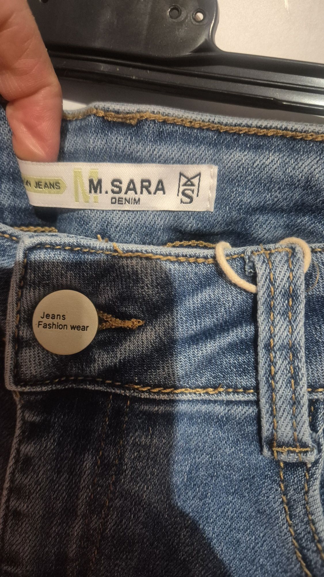Spodnie jeansowe jeans kobieta damskie M.Sara rozmiar S , 27