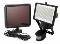 Lampa solarna 120 led reflektor  czujnik ruchu panel z kablem 5m