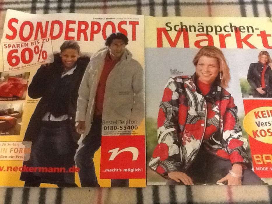 Каталоги Peter Hahn, Sonderpost, Schnappchen-Markt (Германия)