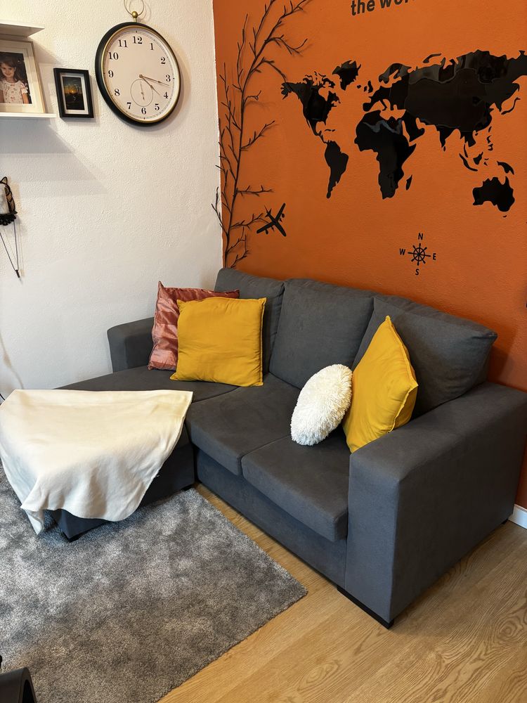 Vendo sofá com chaise longue