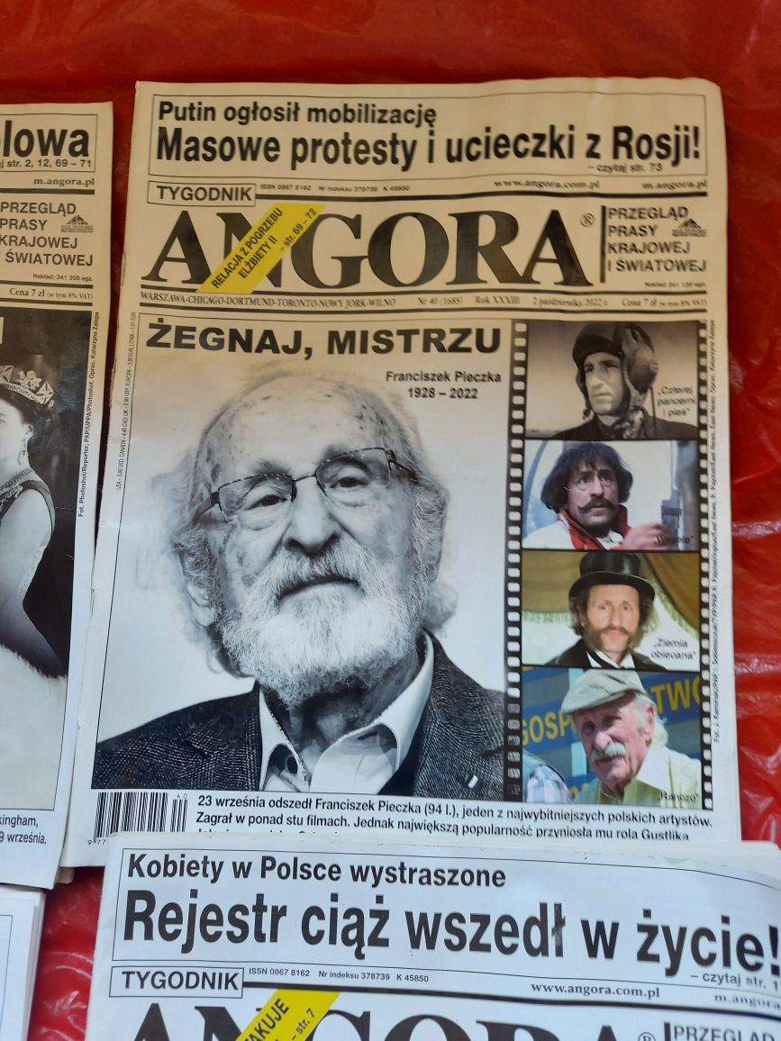 Gazety ANGORA 4sztuki 2022r/2023r