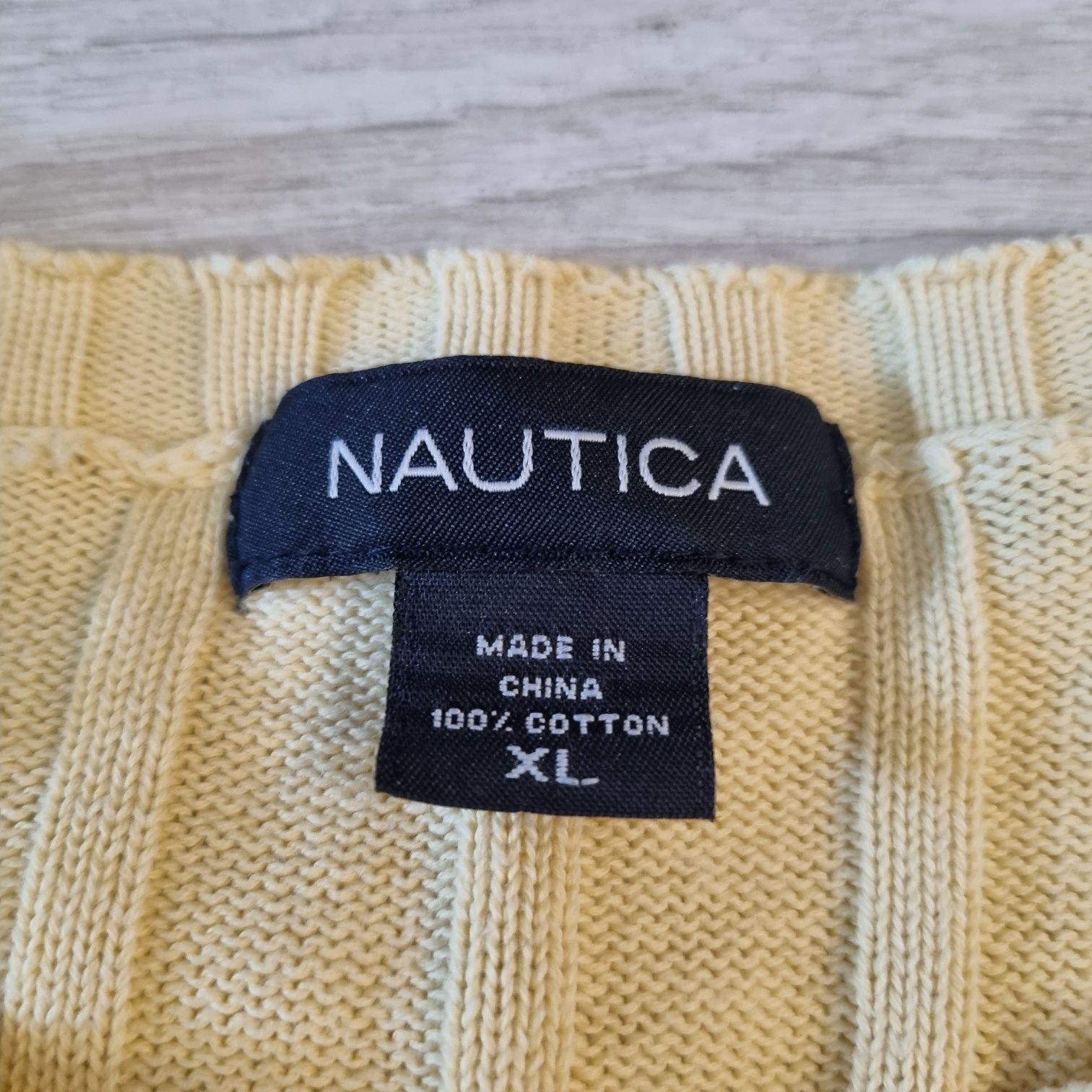 Sweter NAUTICA roz. XL żółty