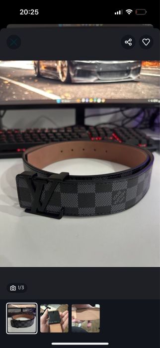Pasek Louis Vuitton czarny