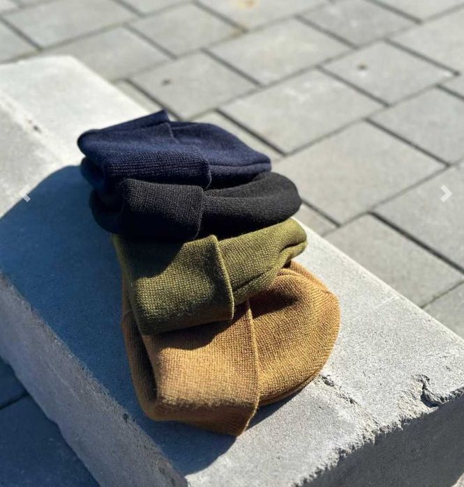 Зимняя вязаная шапка пиксель ЗСУ теплая тактическая шапка вязка