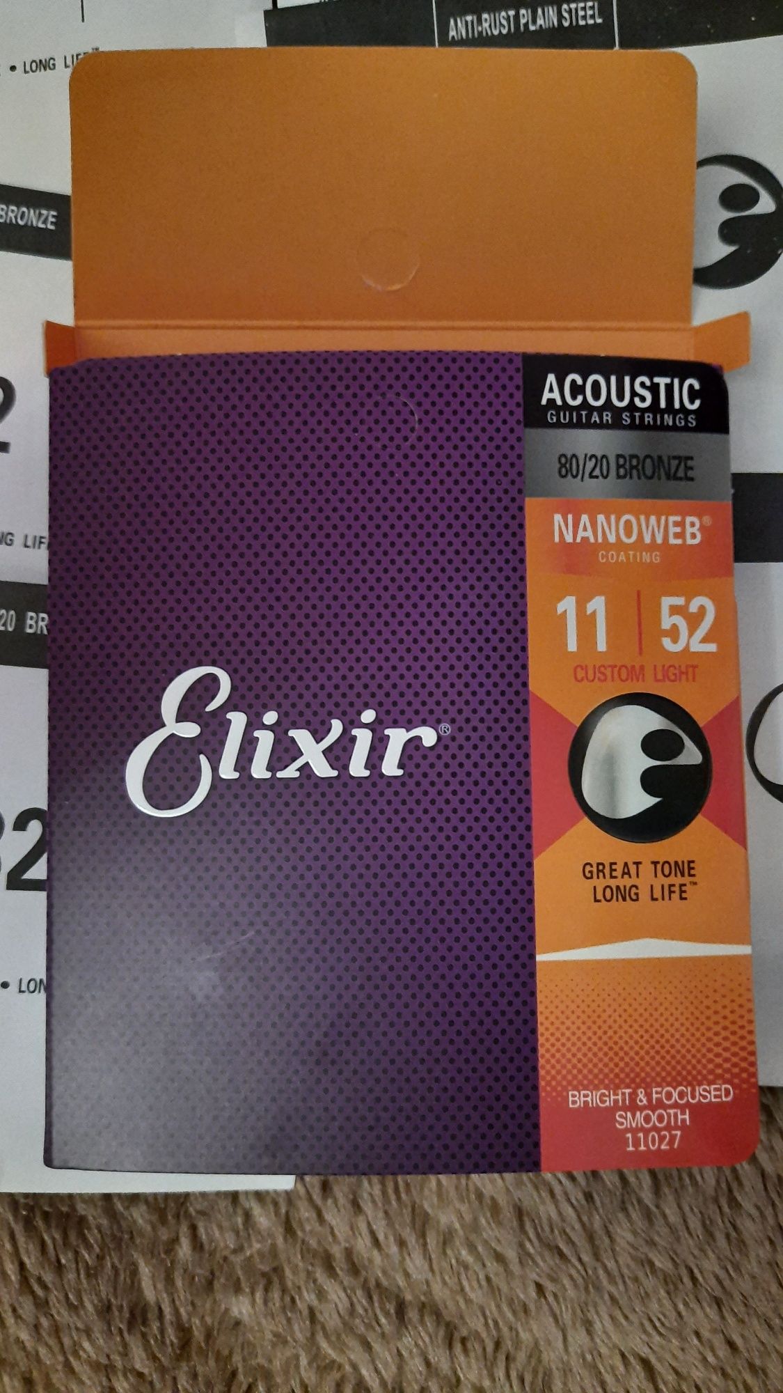 Струни для акустичної гітари Elixir
