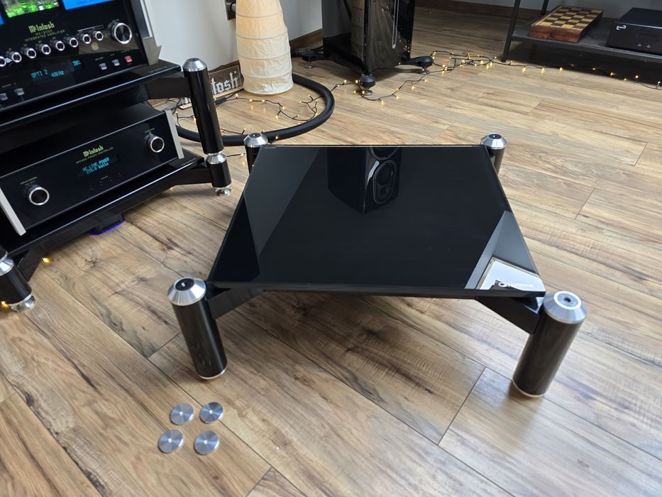 Szklany stolik audio rtv Norstone Spider 1.