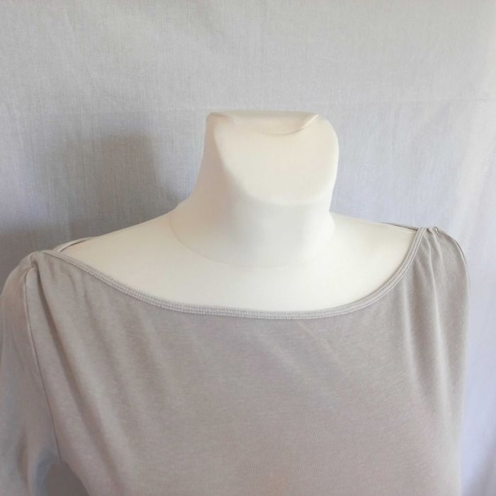 Bluzka beżowa T-shirt Krótki Rękaw r. 38 Zara Basic bawełna NOWA