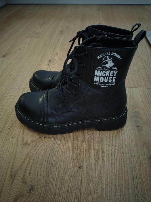 Zimowe buty trapery trzewiki dziewczęce 37 CCC Mickey Mouse
