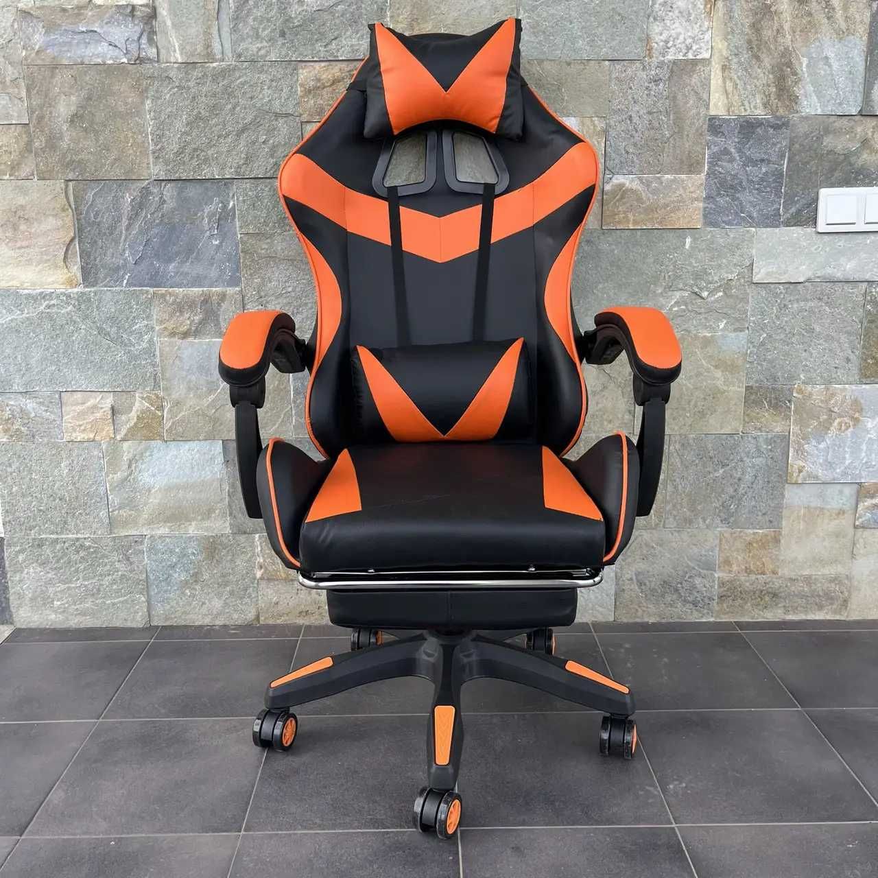 Кресло геймерское компьютерное кресло  Черно-оранжевый кресло игровое