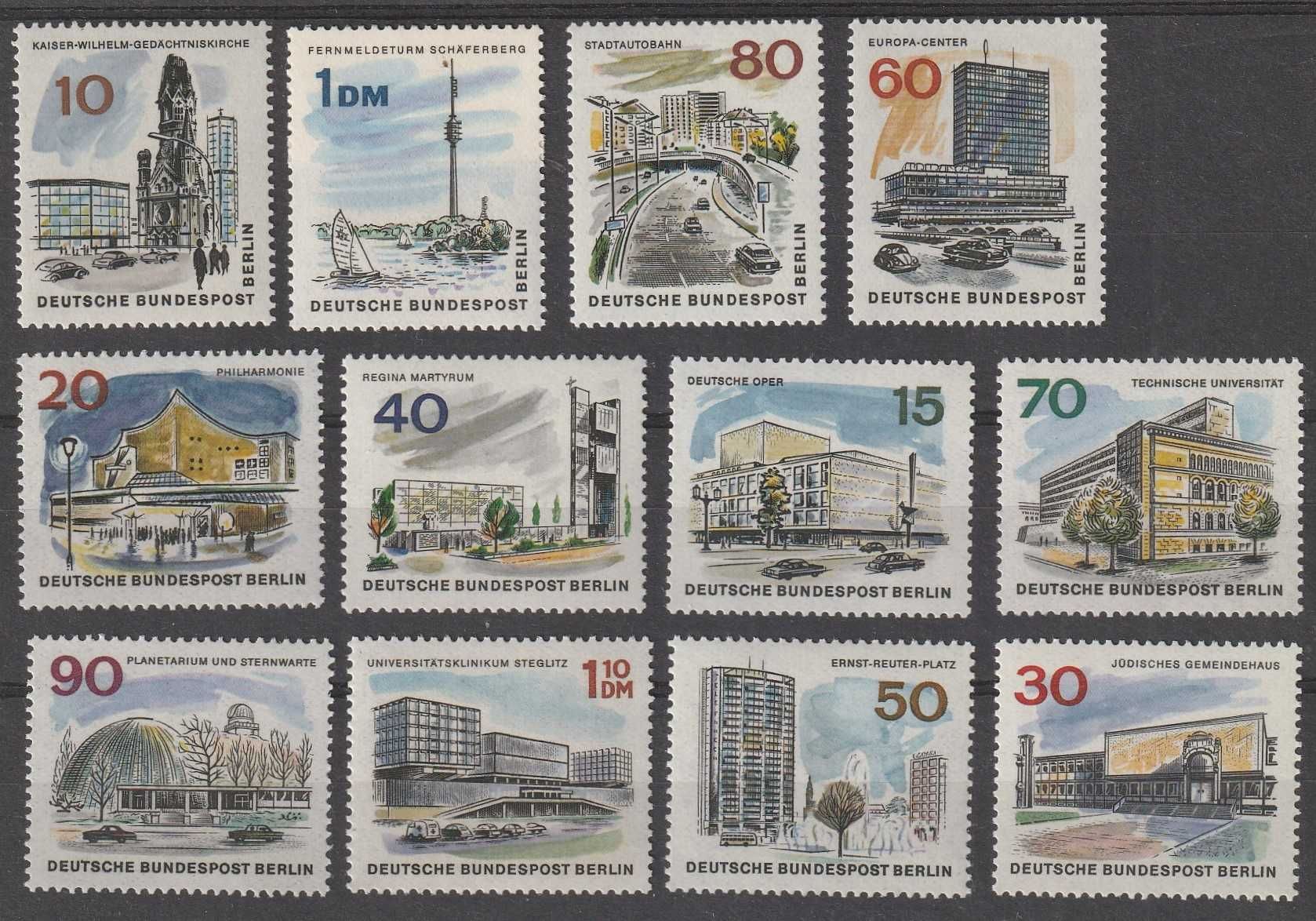 znaczki Niemcy NRD DDR - ARCHITEKTURA - czyste **