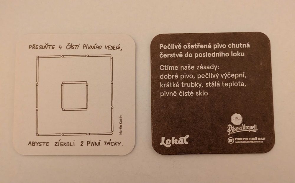 Base para copos - PILSNER URQUELL - Castanha