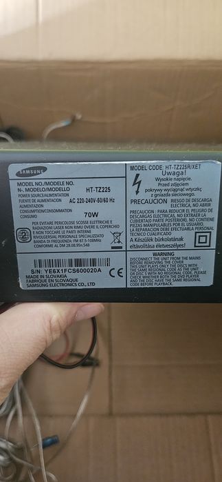 Lcd PHILIPS 46PFL3807H/12 e home cinema SAMSUNG  ht-tz225