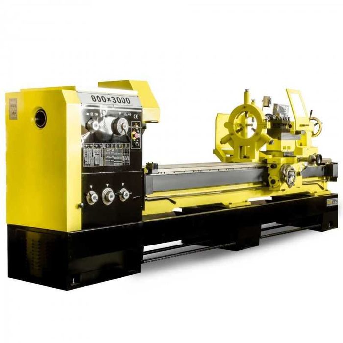 Ciężka przemysłowa tokarka do metalu śr. 800 dł. 3000mm z odczytem cyf
