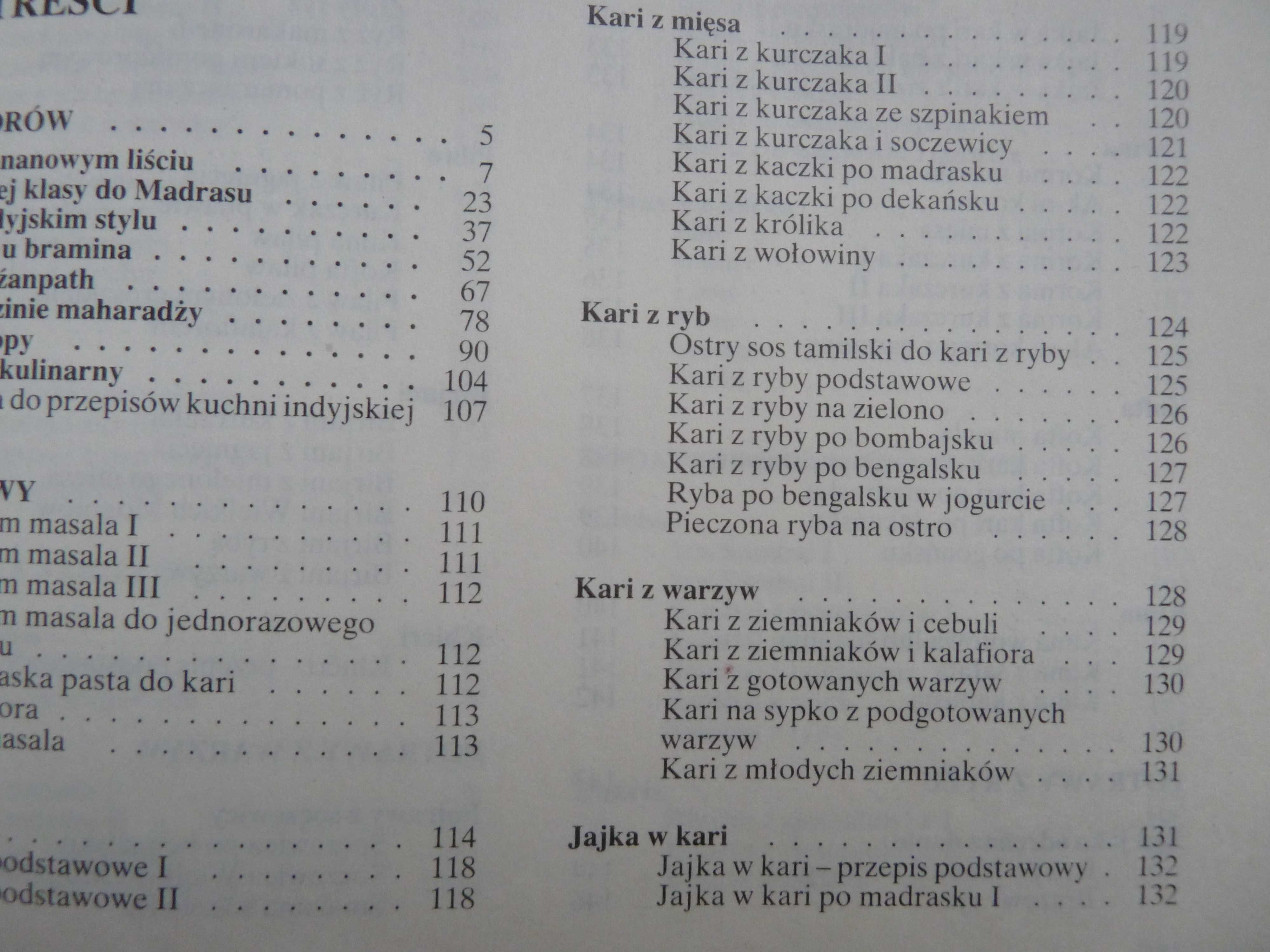 Kari na bananowym liściu  J. Pałecka  O. Sobański Kuchnia indyjska