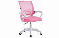 Рожеве крісло компютерне на колесах Vertigo стілець / Кресло офисное