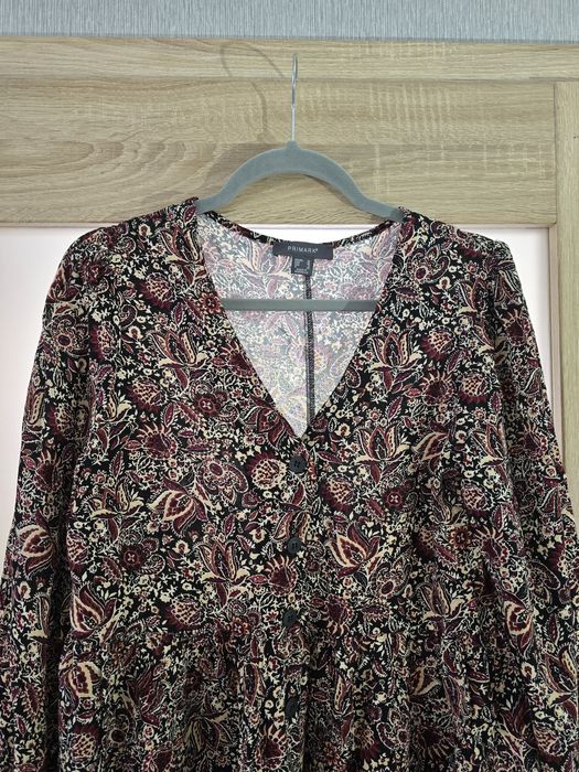 Primark bluzka koszula wielokolorowa kwiatowa rozmiar L 40  z baskinką