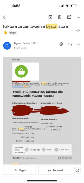 Dyson airwrap - suszatka