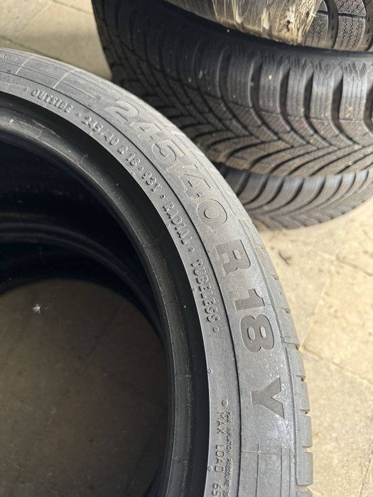 2 sztuki opon letnich 245/40/18 CONTINENTAL Demo F-Vat