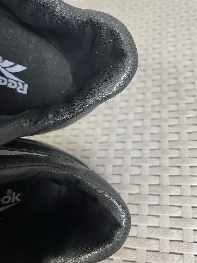 Reebok бутсы 53 размер винтажные кожаные футбольные черные