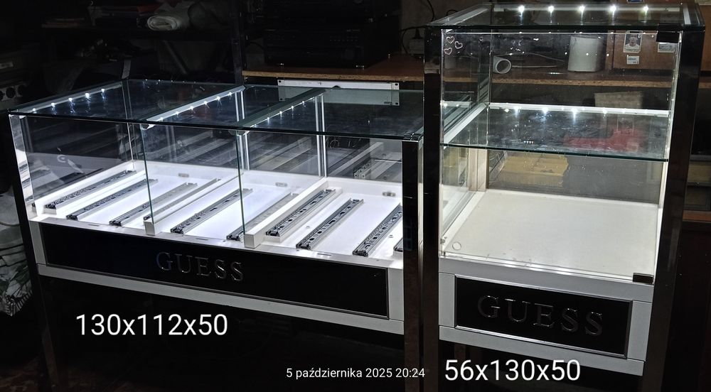 2szt Gabloty witryny szklane Guess