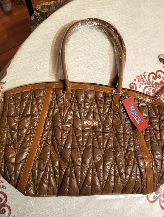 Продам сумку коричневу тканина