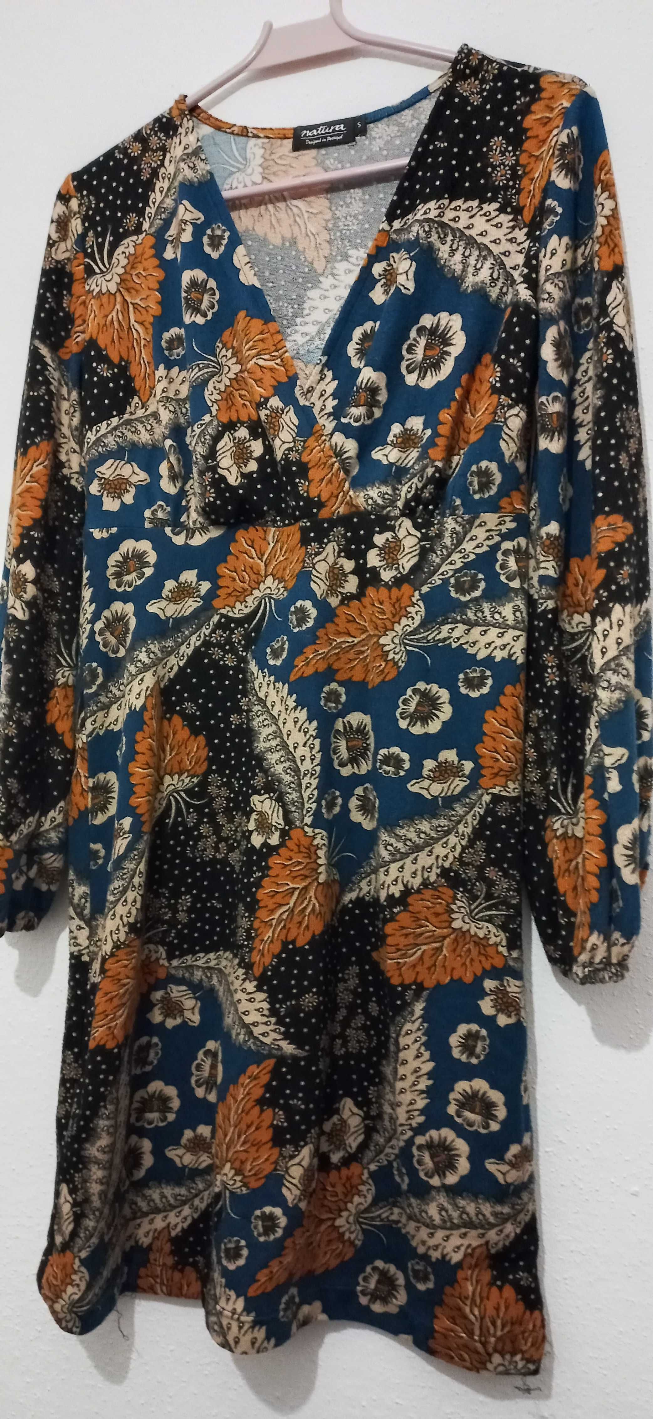 Vestido estampado da Natura - novo!