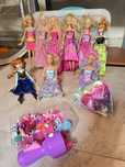Conjunto de Bonecas Barbie + Princesas Disney