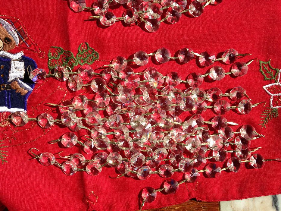 Pedras/pingentes em cristal para candeeiro lustre