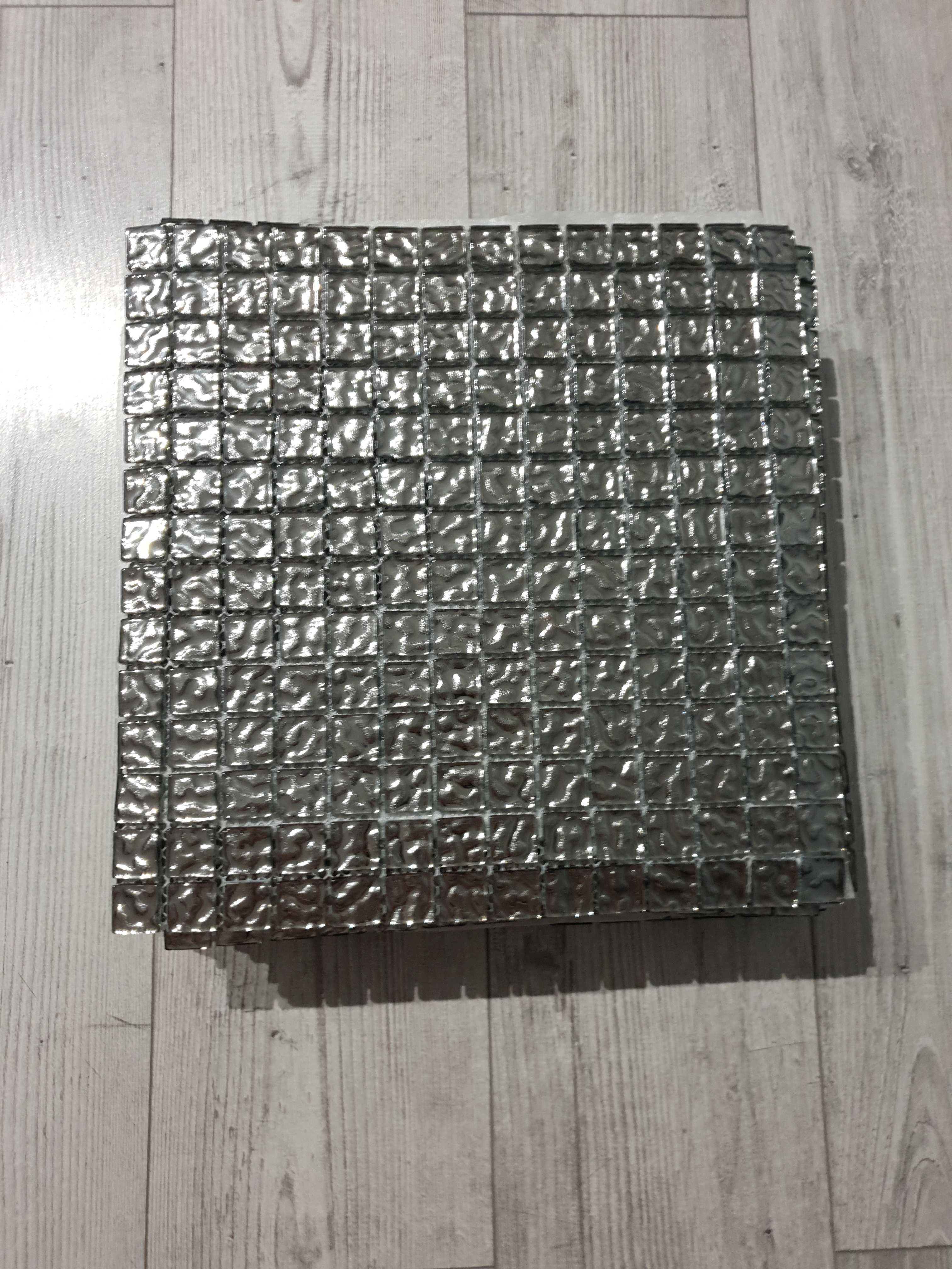 Piękna Mozaika Szklana Silver (30cm x 30cm, 16szt., 1,44m2)