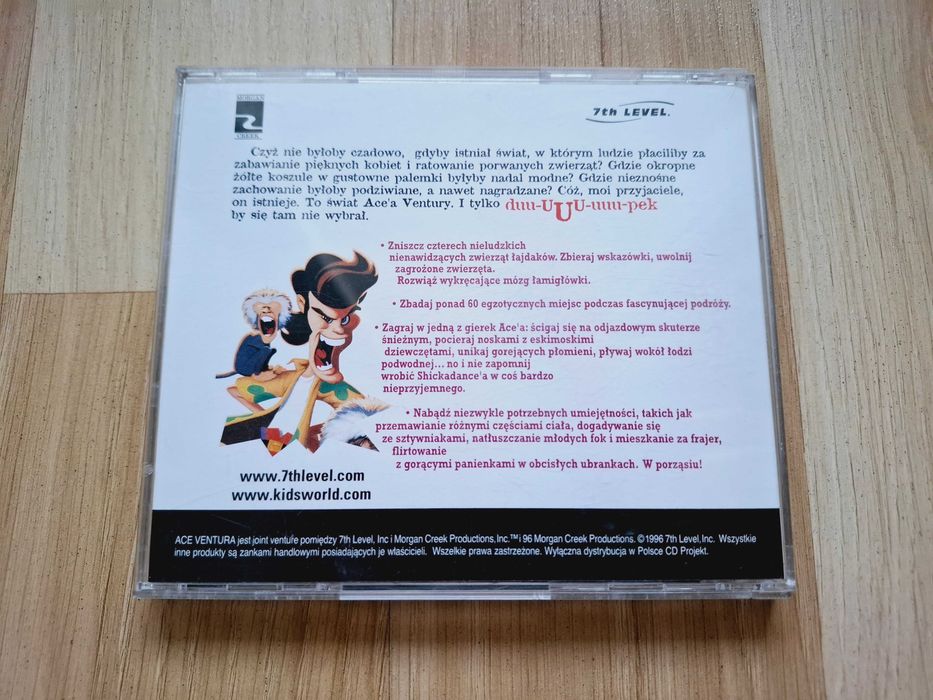 Ace Ventura PC CD PL – klasyczna gra przygodowa CD Projekt
