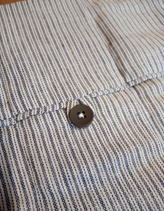 Saqueta saco bolsa às riscas azuis da Zara Home