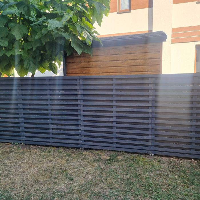 Ogrodzenie płot lamelowy dowolny wymiar kotwy montaż do ustalenia