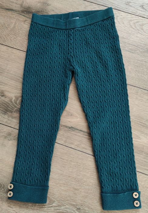 Bawełniane ciepłe legginsy Smyk 92